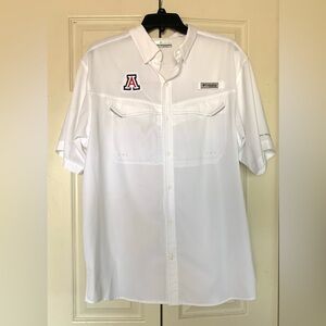 Columbia White Omni Shade Men’s Fishing Shirt